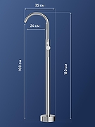 Смеситель для ванны STWORKI Лунд S25130CR цвет Хром-9
