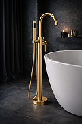 Смеситель для ванны STWORKI Лунд S25130GM цвет Золото матовое-10