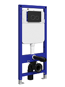 Инсталляция STWORKI Хельсинки S33500BK с клавишей смыва цвет Черный матовый-6