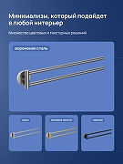 Полотенцедержатель STWORKI Киркенес S45360GB поворотный цвет Вороненая сталь-5