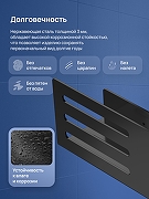 Металлическая полка STWORKI Стокгольм S36376BK цвет Черный матовый-2