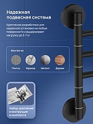 Полотенцедержатель STWORKI Киркенес S45361BK поворотный цвет Черный матовый-3