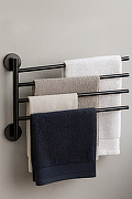 Полотенцедержатель STWORKI Киркенес S45361GB поворотный цвет Вороненая сталь-7
