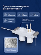 Набор аксессуаров для ванной STWORKI Стокгольм S36388CRW цвет Хром Белый-4