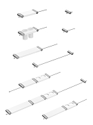 Набор аксессуаров для ванной STWORKI Стокгольм S36388CRW цвет Хром Белый-11