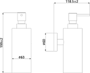 Дозатор для жидкого мыла STWORKI Киркенес S45320GB цвет Вороненая сталь-8