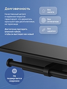 Держатель туалетной бумаги STWORKI Хельсинки S33350BK двойной цвет Черный матовый-1