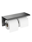 Держатель туалетной бумаги STWORKI Хельсинки S33350GB двойной цвет Вороненая сталь-8