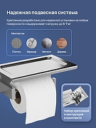 Держатель туалетной бумаги STWORKI Готланд S13345CR цвет Хром-3