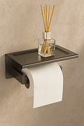 Держатель туалетной бумаги STWORKI Готланд S13345GB цвет Вороненая сталь-6