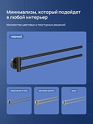 Полотенцедержатель STWORKI Киркенес S45360BK поворотный цвет Черный матовый-5