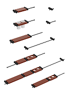 Набор аксессуаров для ванной STWORKI Стокгольм S36388BKC цвет Черный матовый Кофейный-9