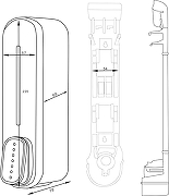 Диспенсер жидкого мыла DIWO Углич DW-UG40BK цвет Черный матовый-7