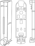 Диспенсер жидкого мыла DIWO Элиста DW-EL40CR цвет Хром-7