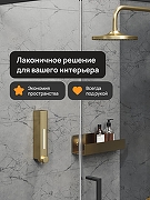 Диспенсер жидкого мыла DIWO Элиста DW-EL40GM цвет Золото матовое-4