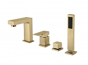 Смеситель на борт ванны Grocenberg GB6008-1MG цвет Золото матовое