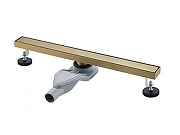 Душевой лоток Grocenberg 50 T500MG с решеткой цвет Золото матовое / под плитку