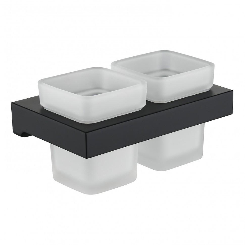 Стакан для зубных щеток Grocenberg AC0022BL двойной 