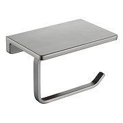 Держатель туалетной бумаги Grocenberg AC0027BG с полкой цвет Графит