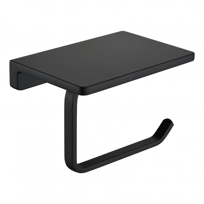 Держатель туалетной бумаги Grocenberg AC0027BL с полкой 