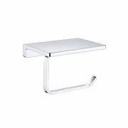 Держатель туалетной бумаги Grocenberg AC0027CR с полкой цвет Хром