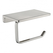 Держатель туалетной бумаги Grocenberg AC0027NK с полкой цвет Никель