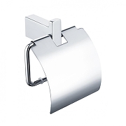Держатель туалетной бумаги Grocenberg AC0029CR с крышкой цвет Хром