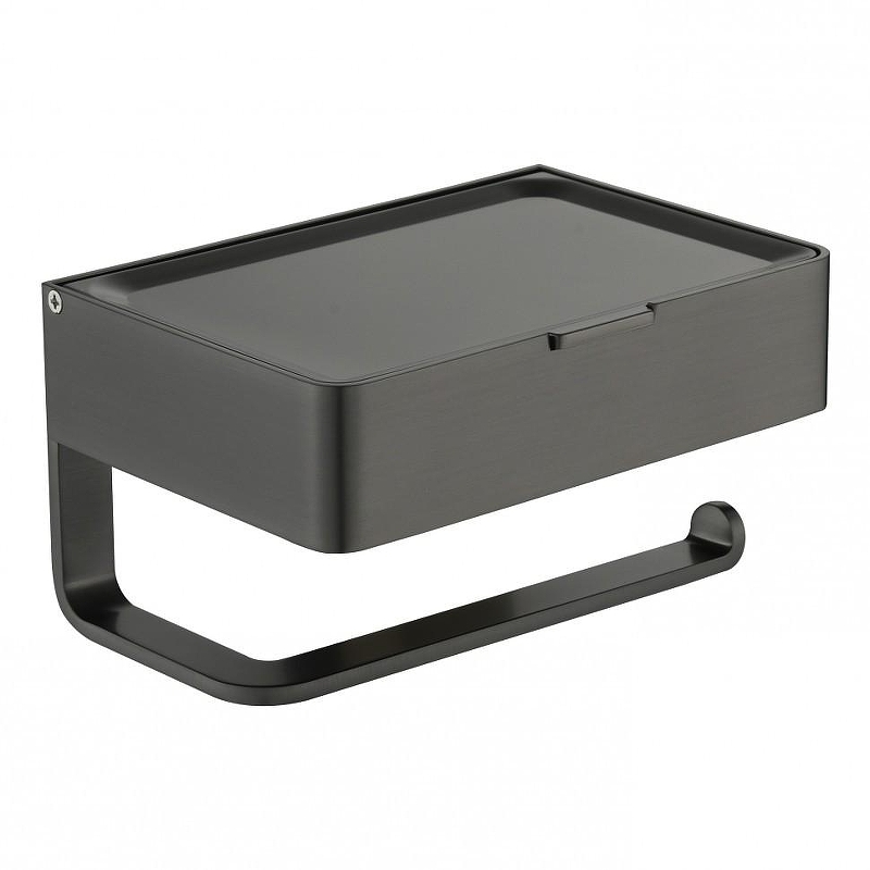 Держатель туалетной бумаги Grocenberg AC0050BG с полкой 