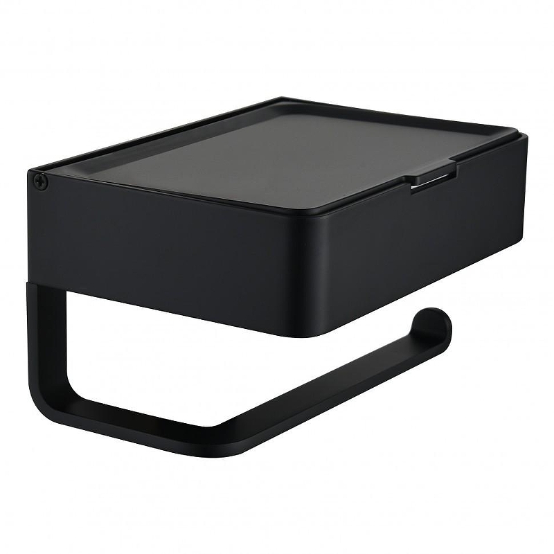 Держатель туалетной бумаги Grocenberg AC0050BL с полкой 