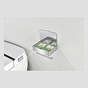 Держатель туалетной бумаги Grocenberg AC0050CR с полкой цвет Хром-3