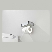 Держатель туалетной бумаги Grocenberg AC0050CR с полкой цвет Хром-6