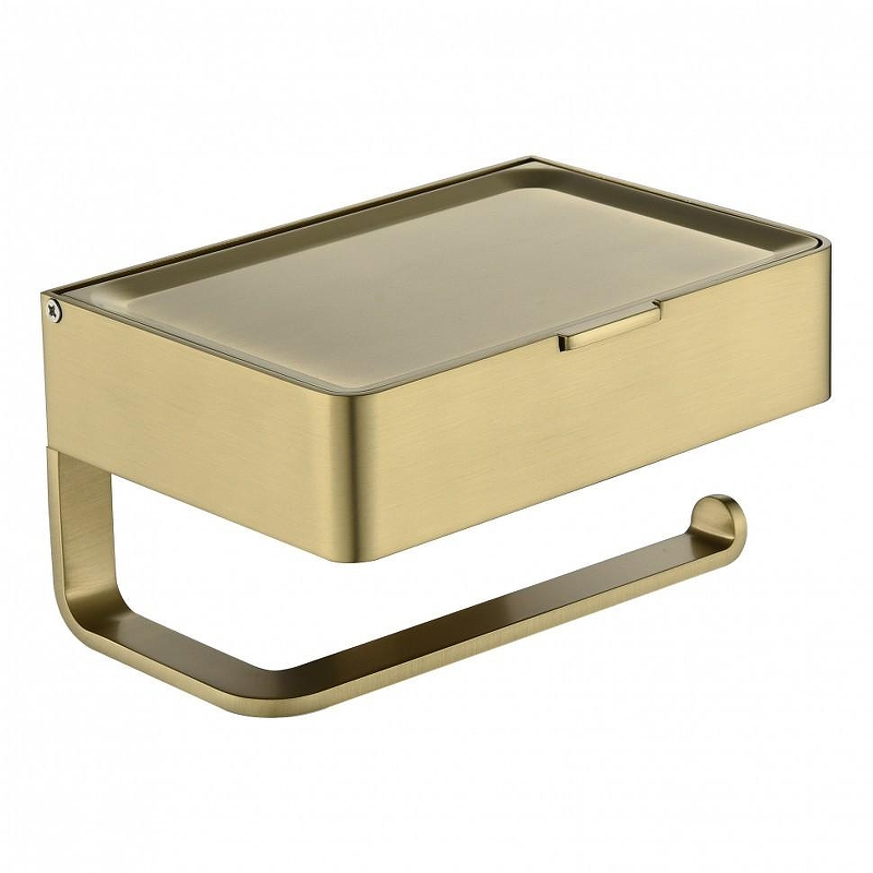 Держатель туалетной бумаги Grocenberg AC0050MG с полкой 