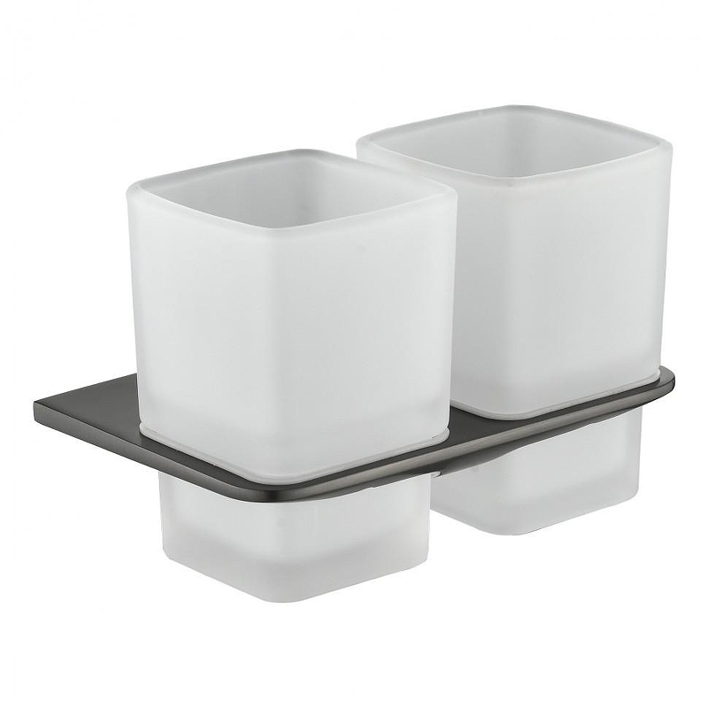 Стакан для зубных щеток Grocenberg AC0056BG двойной 