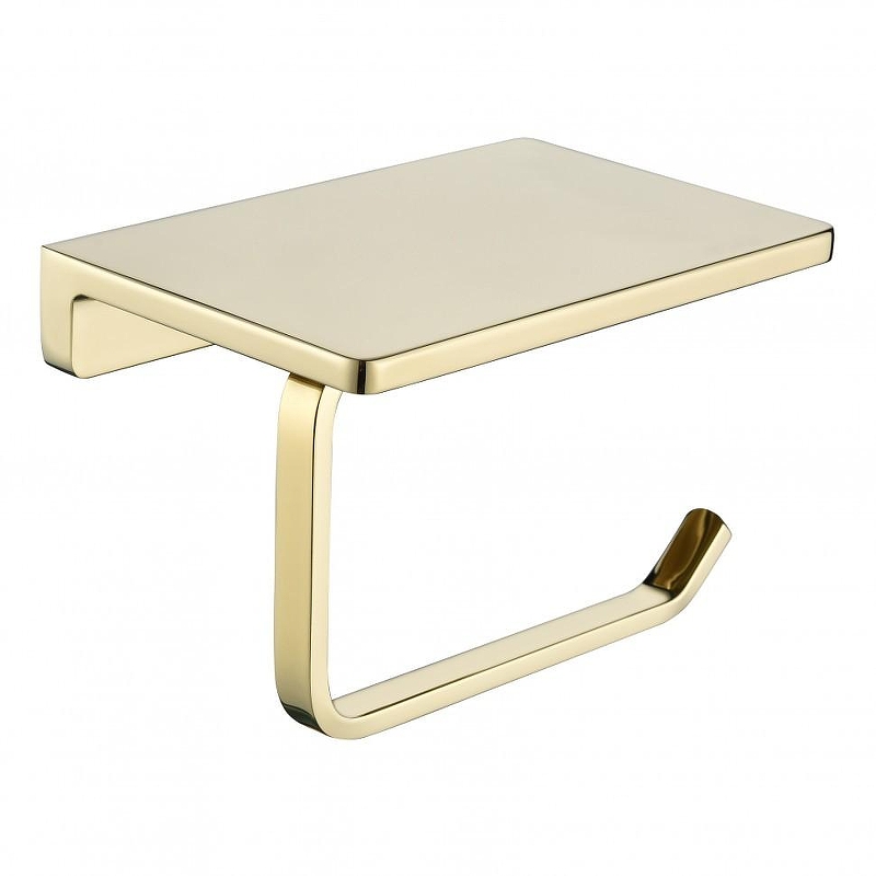 Держатель туалетной бумаги Grocenberg AC0027GO с полкой 