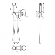 Гигиенический душ со смесителем Grocenberg GB005NK цвет Никель-1