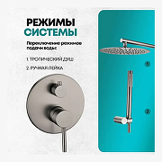 Душевая система Grocenberg GB5099BG-3 цвет Графит-6