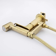 Гигиенический душ со смесителем Aquatek Альфа AQ1919BG цвет Золото шлифованное-6