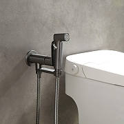 Гигиенический душ со смесителем Aquatek Альфа AQ1919BGM цвет Оружейная сталь-3