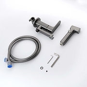 Гигиенический душ со смесителем Aquatek Альфа AQ1919BGM цвет Оружейная сталь-7