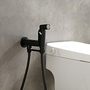 Гигиенический душ со смесителем Aquatek Альфа AQ1919MB цвет Черный матовый-2