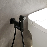 Гигиенический душ со смесителем Aquatek Альфа AQ1919MB цвет Черный матовый-3