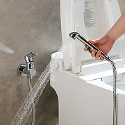 Гигиенический душ со смесителем Aquatek Альфа AQ1921CR цвет Хром-2