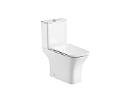 Унитаз компакт Aquatek Optima T Square AQ4421-00 цвет Белый с бачком и сиденьем Микролифт