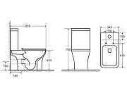 Унитаз компакт Aquatek Optima T Square AQ4421-00 цвет Белый с бачком и сиденьем Микролифт-7