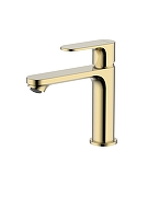 Смеситель для раковины Aquatek Альфа AQ1910BG цвет Золото шлифованное