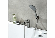 Смеситель на борт ванны Aquatek Альфа AQ1944BGM цвет Оружейная сталь-2
