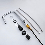 Смеситель для кухни Aquatek Альфа AQ1984CR цвет Хром-1