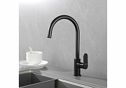 Смеситель для кухни Aquatek Альфа AQ1982MB цвет Черный матовый-1