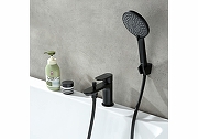 Смеситель на борт ванны Aquatek Альфа AQ1944MB цвет Черный матовый-1