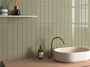 Керамическая плитка Equipe Lumina 32413 Зеленый Глянцевая 6x24,6 см-1